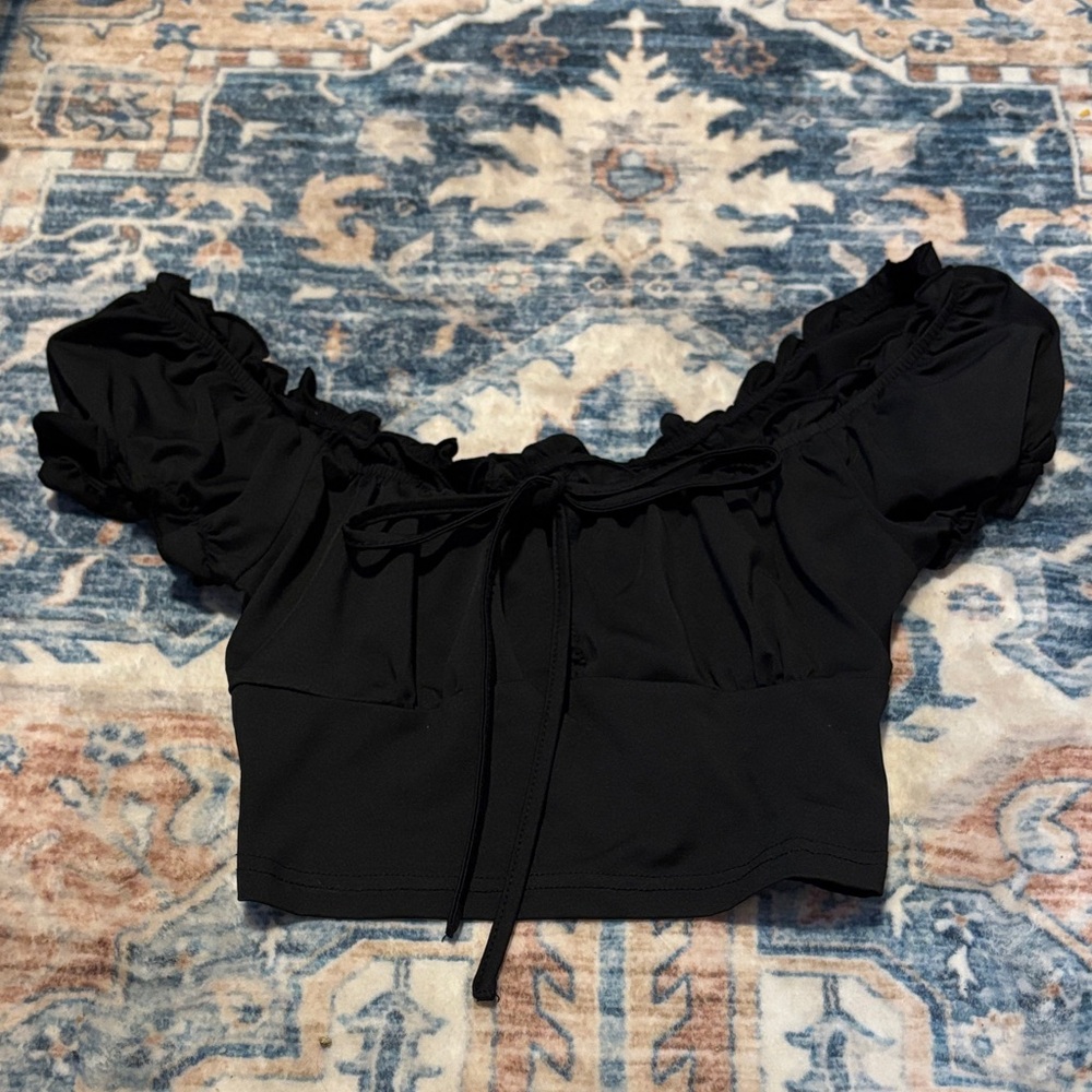 Elegant Black Off-Shoulder Top